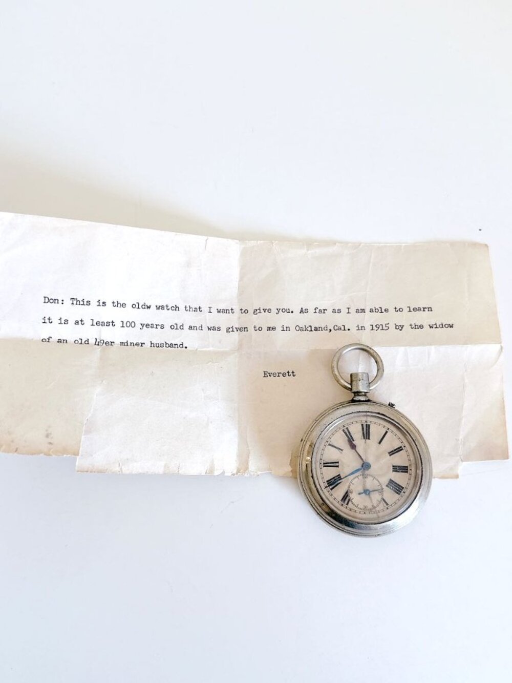 VINTAGE C&B CROSS & BEGUELIN CENTENNIAL POCKET WATCH